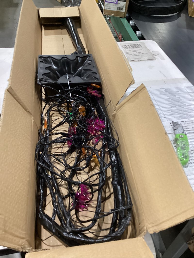 Condition photo showing New/Like New for halloween table decor 18 inch 36 led halloween willow tree with pumpkin bat spider lights, timer/usb/battery operated black halloween tree spooky halloween decorations indoor for home party room gifts