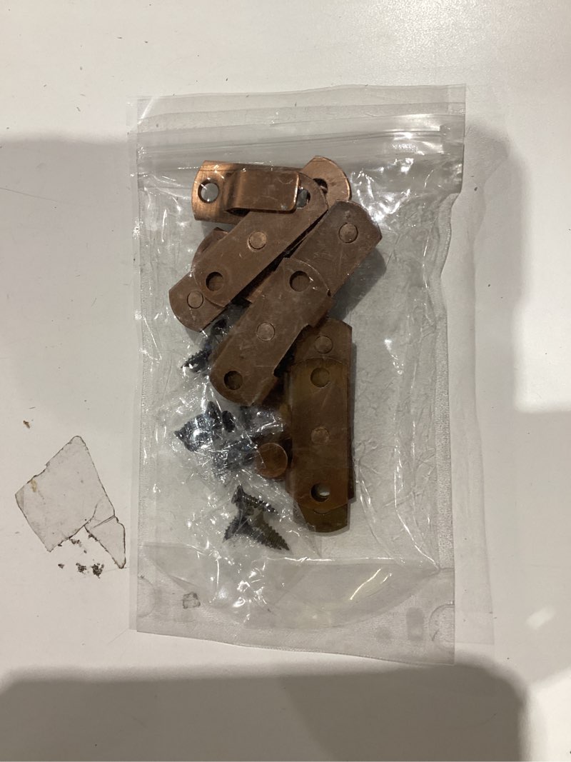 Condition photo showing New/Like New for YDAJIURI 3 in Flip Sliding Barn Door Lock, Heavy Duty Gate Latch for Privacy – Copper Finish – for Sliding Doors, Cabinets, Fences – 4 Pack 3 in 4 Pack Copper Finish