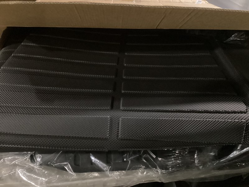 Condition photo showing Good Condition for all weather floor mats cargo mat fit for jeep grand cherokee(wl include 4xe, not wk2 or wl75) 2022-2025 2026 5 seat only tpe rubber liners all season guard odorless anti-slip floor mats cargo liner black floor + cargo mats grand cherokee 5 seat