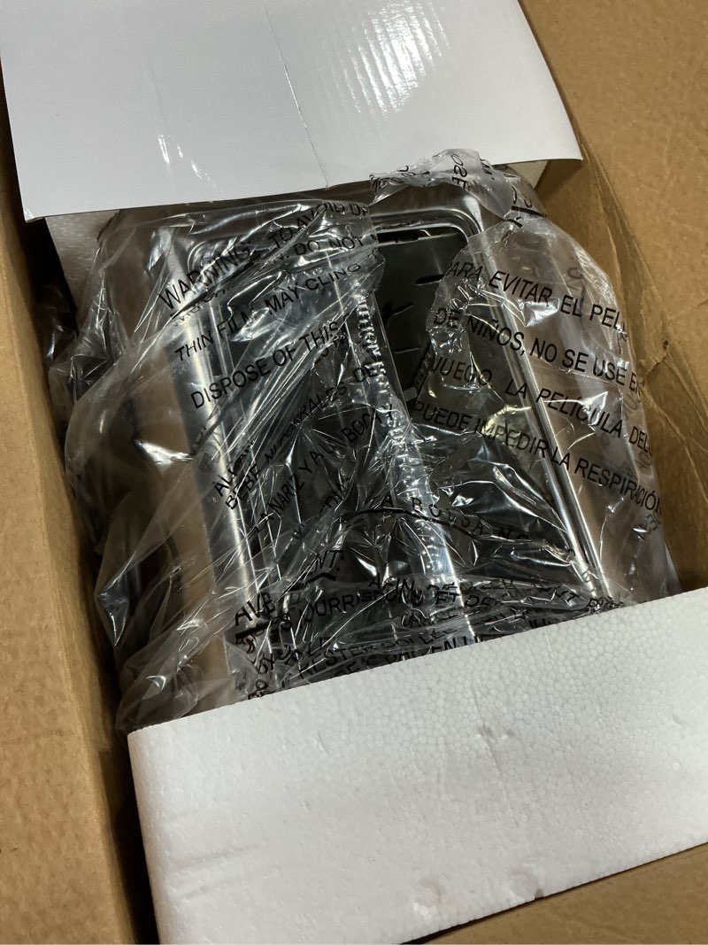 Condition photo showing Good Condition for toaster 2 slice, extra wide slot toaster for bagels, bread, waffles, 7 shade settings, 4 main functions, removable crumb tray, 900 watts toasters, brushed stainless steel stainless steel 2-slice