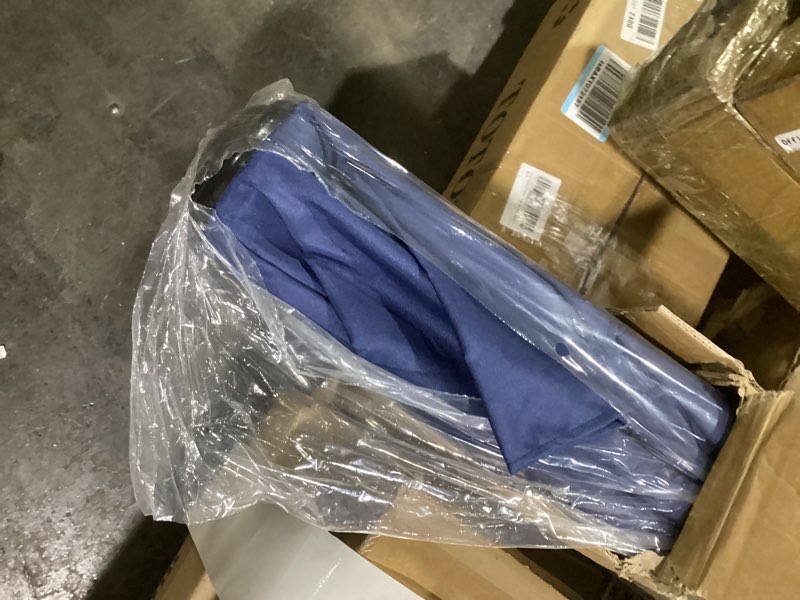 Condition photo showing New/Like New for ammsun 5.8ft patio umbrella outdoor table umbrellas with push button tilt, upf50+ premium steel pole and ribs for deck, lawn, garden, backyard & pool navy blue