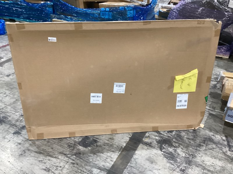 Condition photo showing As Is for ROCOFF Large White Board, 60'' × 36'' Magnetic Dry Erase Board for Wall, Aluminium Frame Whiteboard, Hanging Mounted Whiteboard for Home, School, Office 60''W x 36''H