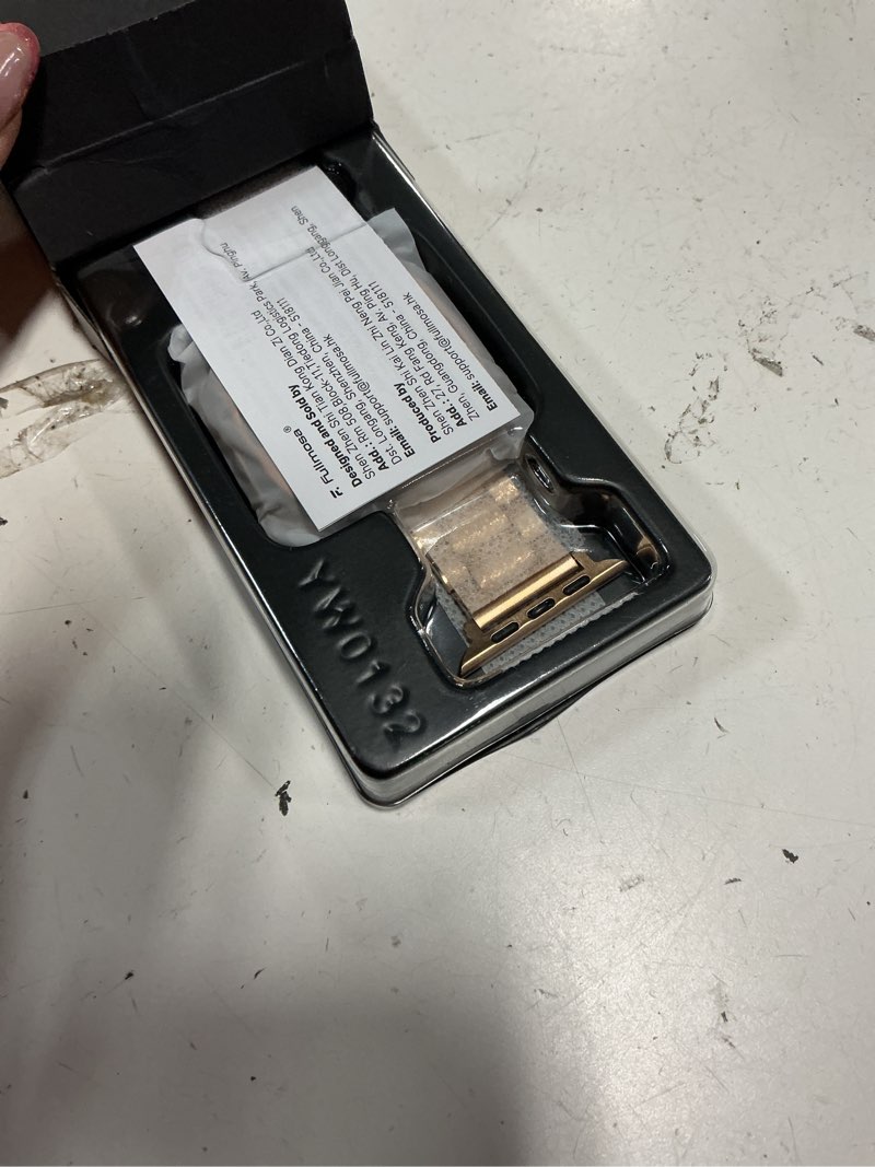 Condition photo showing Good Condition for fullmosa metal band compatible with apple watch bands 45mm 44mm 42mm, iwatch band with case for apple watch series 9 8 7 6 5 4 3 2 1 se3/2/1, rose gold 45mm 44mm 42mm(s3/2/1) rose gold