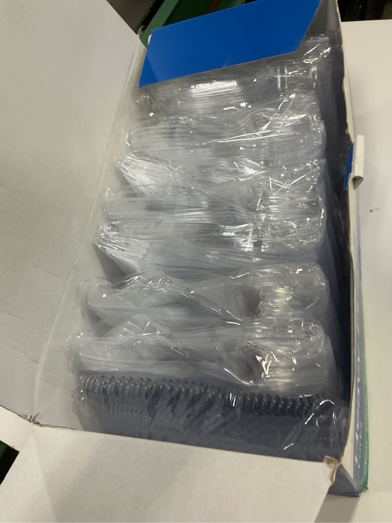 Condition photo showing New/Like New for sacatr 1000 count plastic forks heavy duty, plastic silverware clear forks, premium disposable forks bulk, bpa-free, heat resistant, suitable for parties, events and everyday use 1000 count 1000