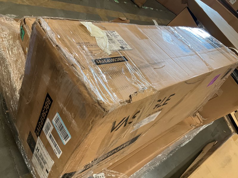 Condition photo showing As Is for vasagle pantry cabinet, 71.7-inch high freestanding tall cupboard storage cabinet with a drawer, 2 cabinets, 4 adjustable shelves, 6 door shelves, for living room, kitchen, white ubbc561p31v2 white (without lights and charging station)