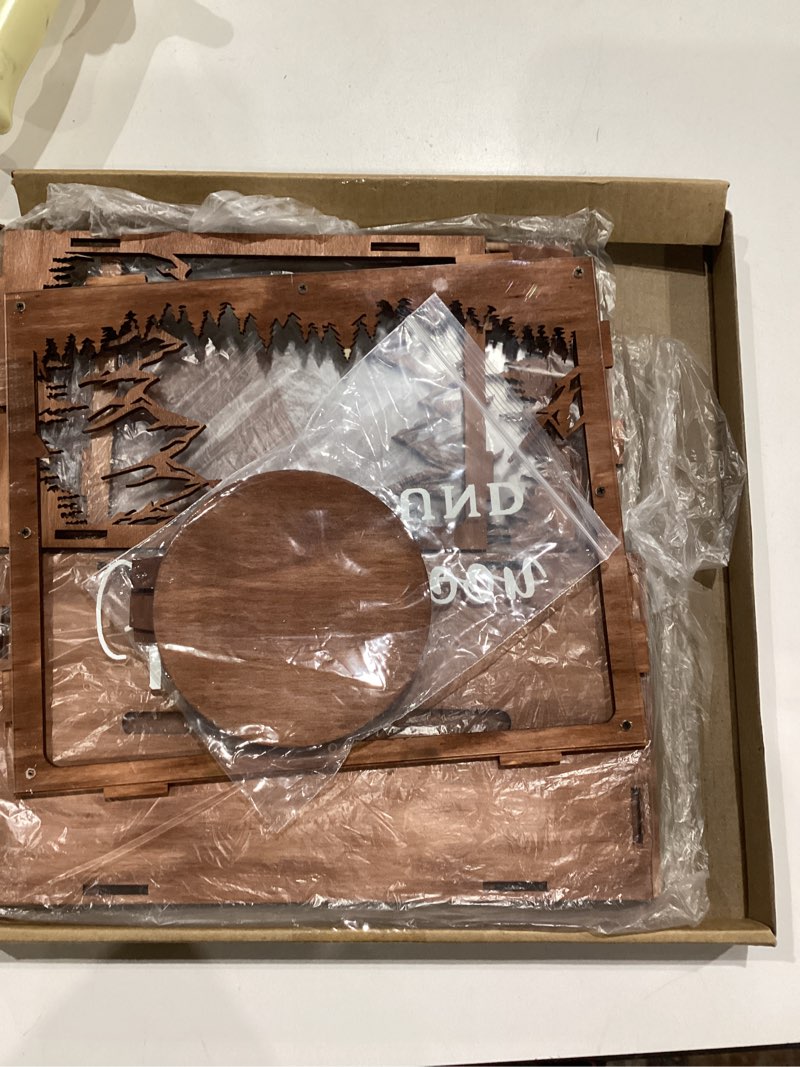 Condition photo showing Good Condition for aceorbit honeymoon fund box wooden wedding card box with slot mountain shape wedding money case with gifts and cards sign rustic money and card fund decor for reception party bridal shower supplies