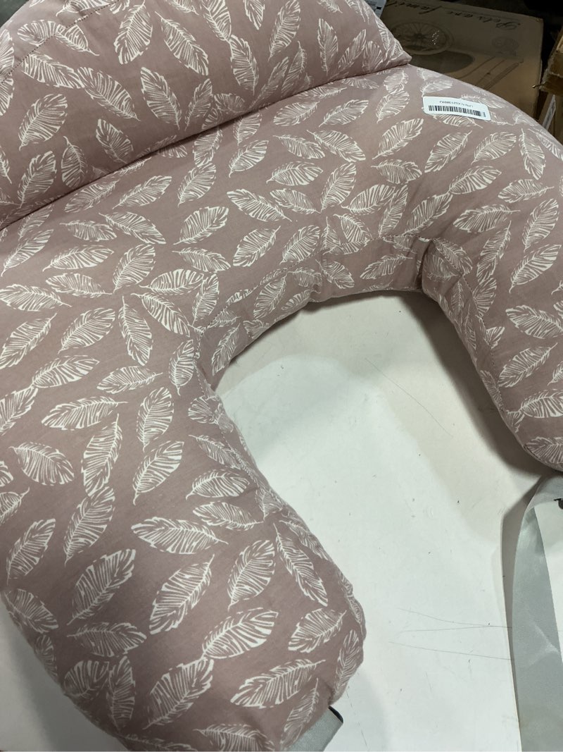 Condition photo showing Good Condition for Momcozy Original Nursing Pillow for Breastfeeding-Pioneering Safety Fence- Wider Feeding Pillows for More Support for Mom & Baby- Easier Nursing & Hand Free- Fit for All, Removable Cotton Cover Light Pink