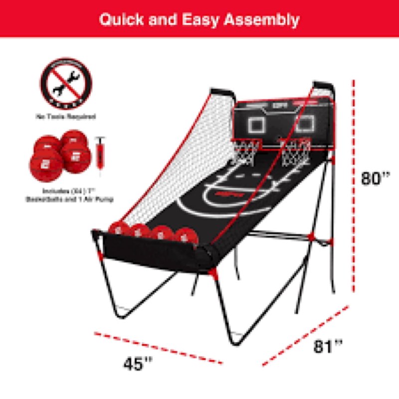 sam's exclusive - espn pro competition led 2-player arcade basketball