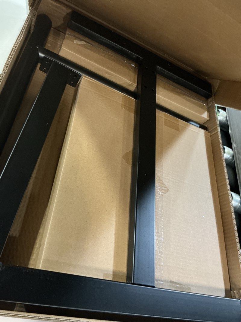 Condition photo showing Good Condition for TigerDad Overbed Bedside Desk Mobile Rolling Laptop Stand Tilting Overbed Table with Wheels Height Adjustable Tray Table for Laptop Bed Sofa Side Table (Black)