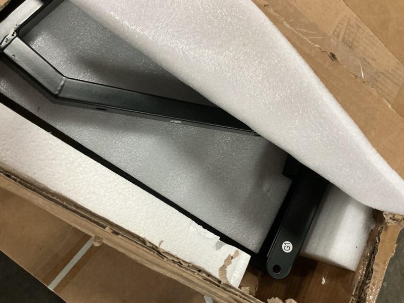 Condition photo showing Good Condition for vevor fixed metal awning 80 x 36 in, window awning door canopy, stable triangle steel frame exterior awnings rain, and snow sunlight protection for door entrance, windows, porches, balconies 80 x 36 inch