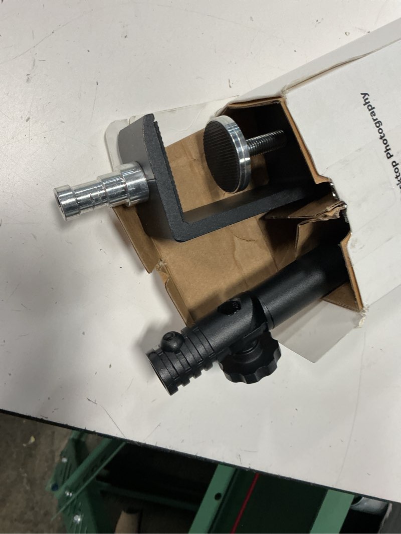 Condition photo showing As Is for smallrig triangle camera desk mount, max. load 3kg/ 6.6lbs, overhead mount with auxiliary support rod, with phone holder and small ball head for camera/phone/light/webcam clamp 4304