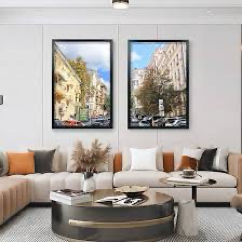 HappyHapi 24x36 Poster Frame, Black Picture Frame for Wall Gallery, Vertically and Horizontally Disp