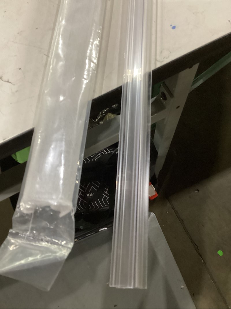 Condition photo showing As Is for shower door bottom seal,2 pcs 1/2" x 36" shower door sweep for 1/2 inch glass,frameless glass door seal strip to seal 12mm gap - stop shower leaks and create a water barrier for 1/2" glass