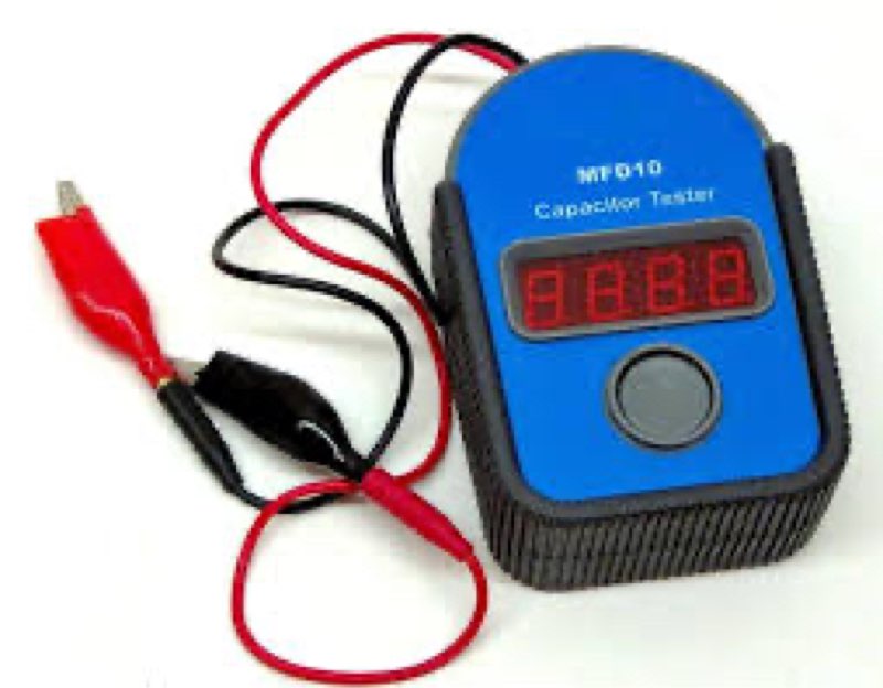 Supco MFD10 Digital Capacitor Tester with LED Display, 0.01 to 10000mF Range, +/- 5% Accuracy