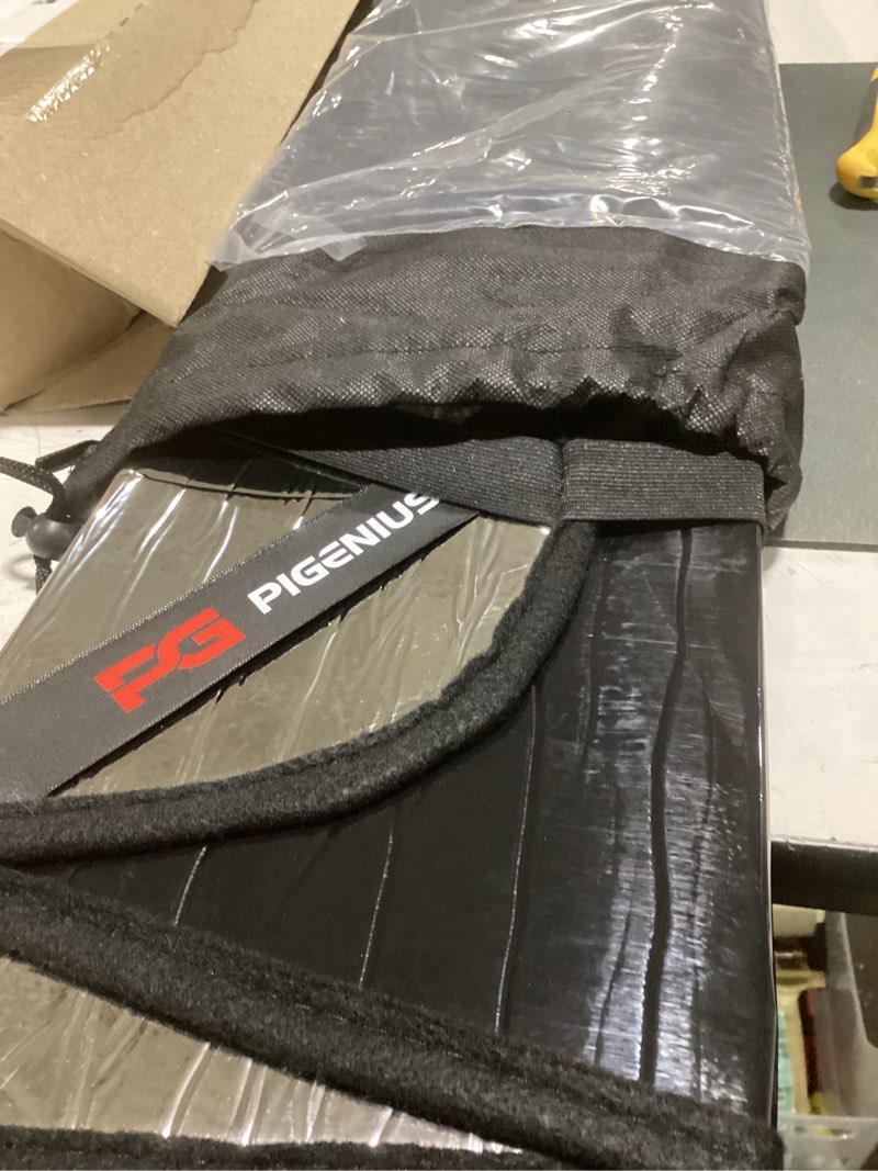 Condition photo showing New/Like New for pigenius windshield sun shade for porsche macan 2015-2026,not for macn ev,reversible silver/black silver-astraguard fits ma-can 2014-2025
