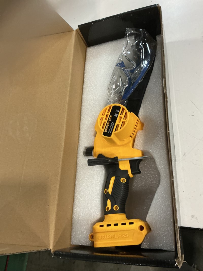 Condition photo showing Good Condition for cordless mini chainsaw 8 inch for dewalt 20v max battery powered (no battery), electric chainsaw, cordless hand chainsaw, portable small rechargeable pruning chain saw for wood cut tree trimming
