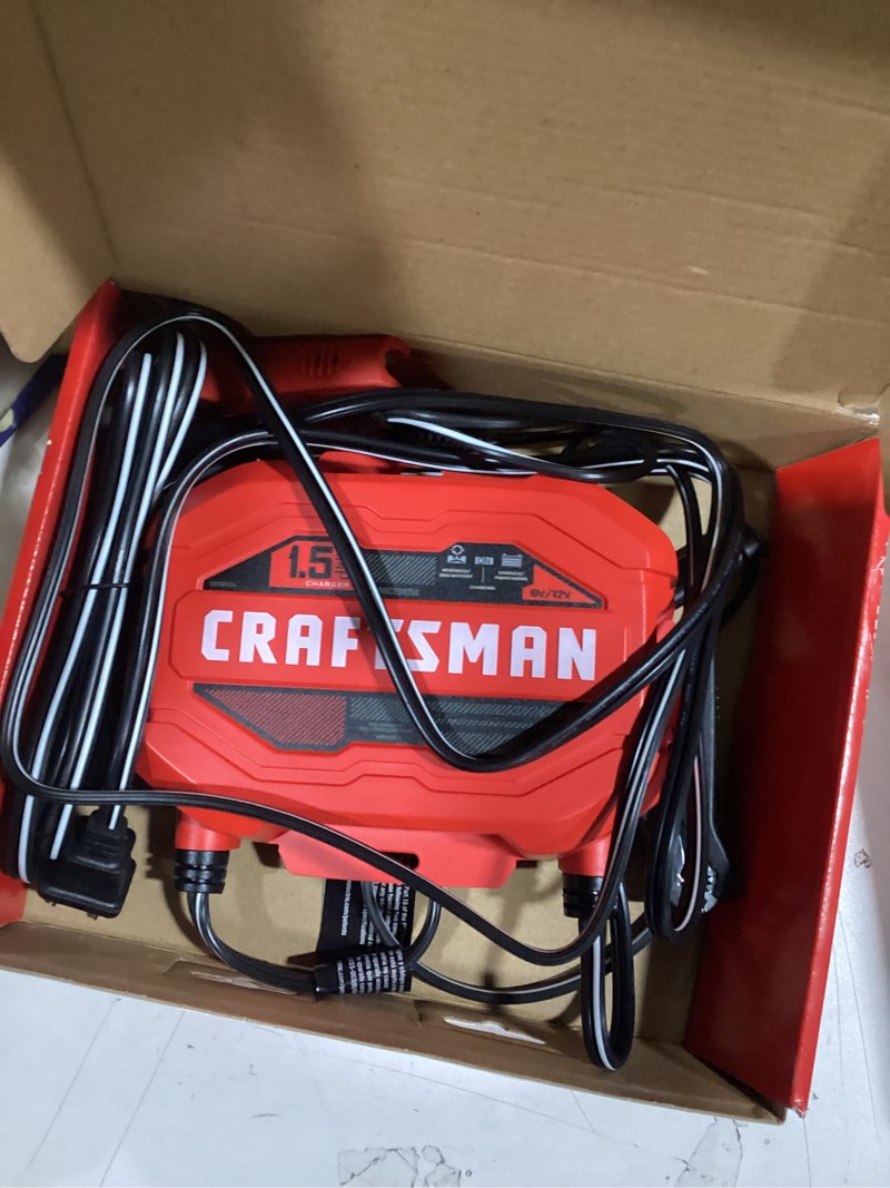 Condition photo showing As Is for CRAFTSMAN 1.5 -Amp 6/12-volt Car Battery Charger