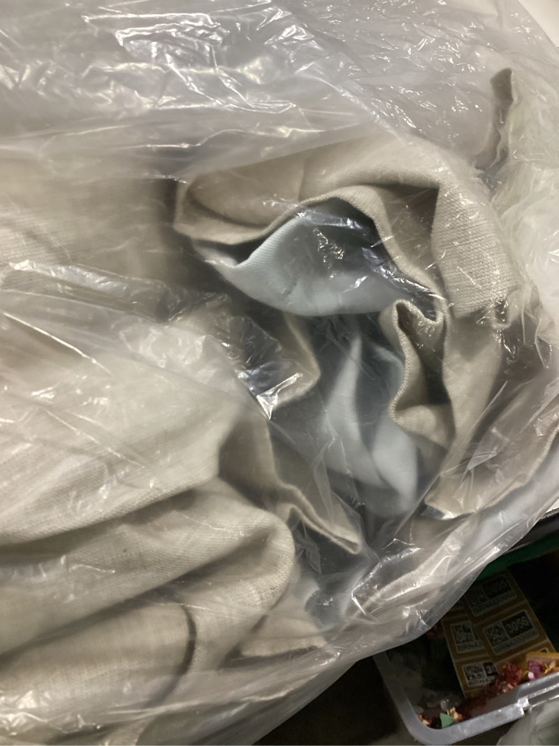 Condition photo showing Good Condition for tan beige curtains quince 