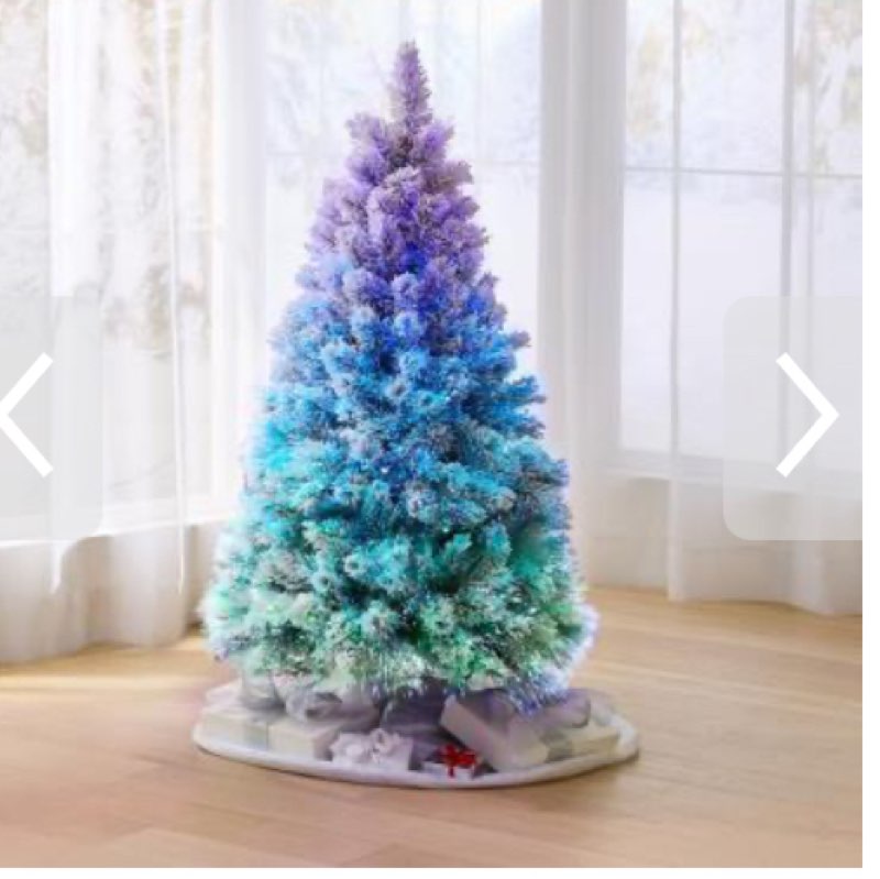 The Flocked Northern Lights Tree