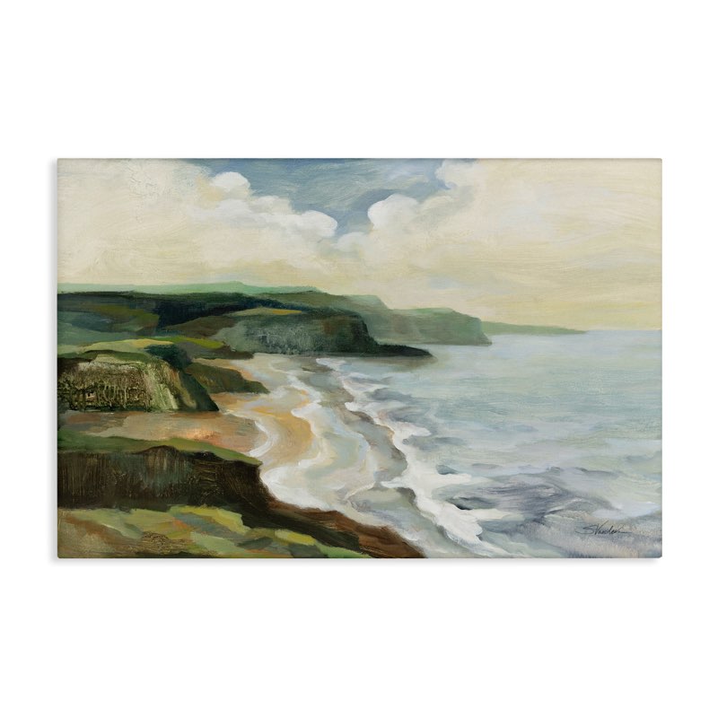 Irish coast cliffs canvas wall art Silvia vassileva