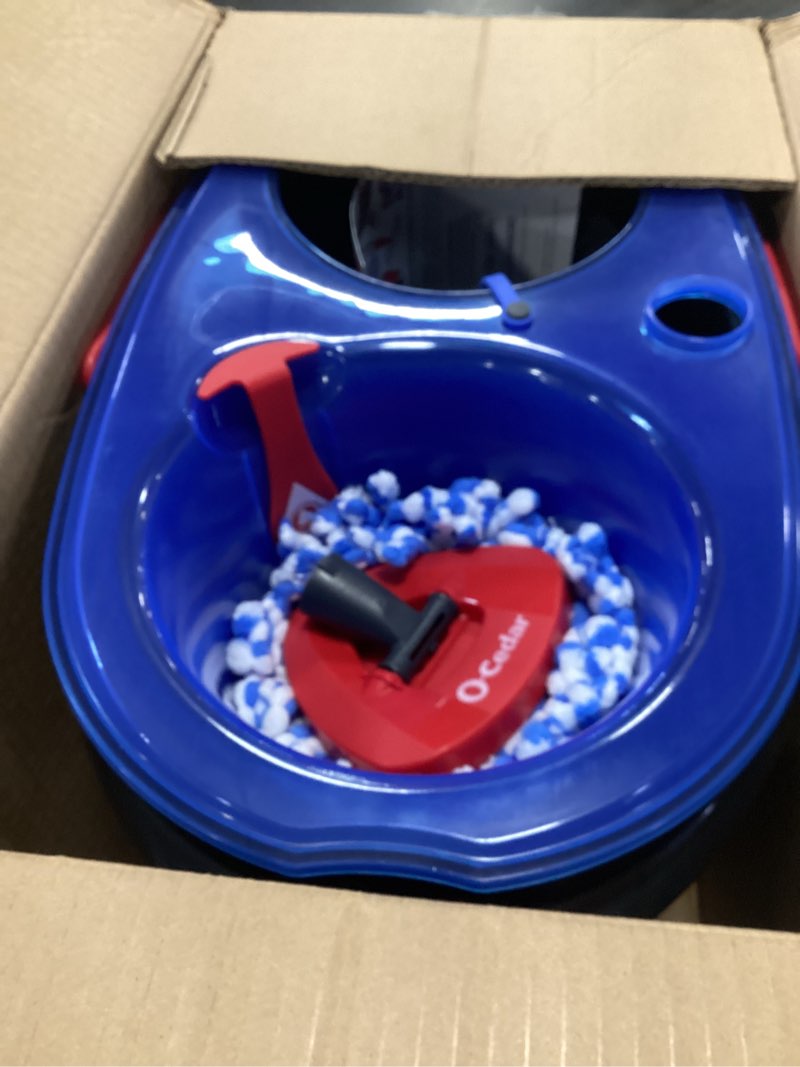 Condition photo showing Good Condition for O-Cedar RinseClean Spin Mop & Bucket System + 1 Extra Mop Head | Clean with Clean Water | Removes 99% of Bacteria Rinseclean Spin Mop & Bucket + 1 Extra Refill Cleaning System