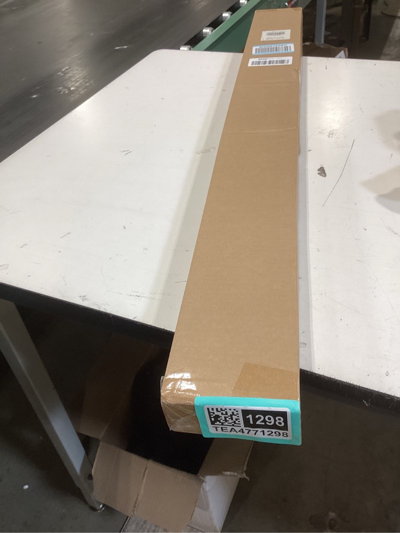 Condition photo showing New/Like New for lazblinds no tools no drill 1" vinyl mini blinds, cordless blinds for windows, light filtering horizontal window blinds & shades, 39" w x 64" h, white cordless-white 39" w x 64" h