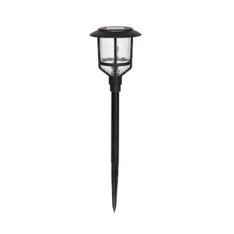 harbor breeze path light 10 -lumens black solar led outdoor path light ( 3000-k )
