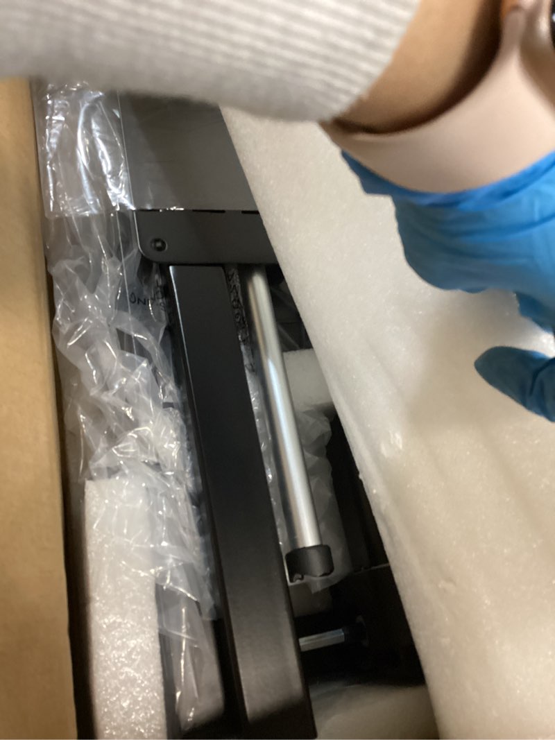 Condition photo showing Good Condition for Marsail 63 x 30 Electric Standing Desk with One-Piece Desktop, Sit Stand Desk with Thickened Tabletop, Height Adjustable Stand Up Desk with Cable Management for Home Office(Frame+Desktop, 2 Packages) Black 63X30"