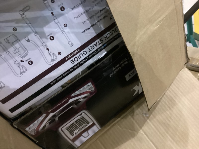 Condition photo showing As Is for Shark NV752 Rotator Powered Lift-Away TruePet Upright Vacuum with HEPA Filter, Large Dust Cup Capacity, LED Headlights, Upholstery Tool, Perfect Pet Power Brush & Crevice Tool, Bordeaux