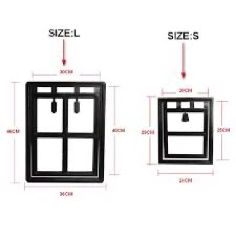 Small Pet Door Cat Dog Door Window Screen Anti-mosquito Screen Window New USSmall