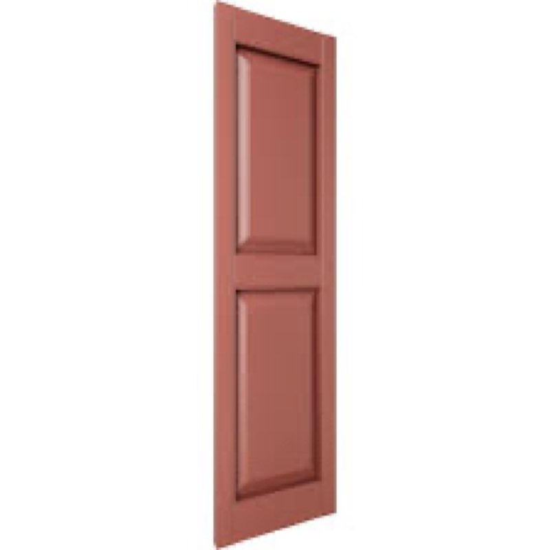 Similar tp 14.75 IN. W X 51 IN. H BUILDERS EDGE, STANDARD TWO EQUAL PANELS, RAISED PANEL SHUTTERS, INCLUDES MATCHING INSTALLATION SPIKES (PER PAIR), 078 - WINEBERRY