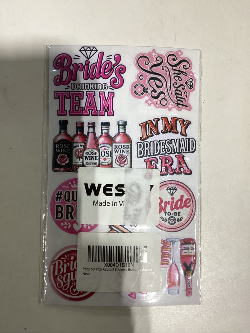 Condition photo showing Good Condition for glitter bachelorette temporary tattoos - 30 sheets colorful shining bridal shower party decorations, bridesmaid tattoo stickers