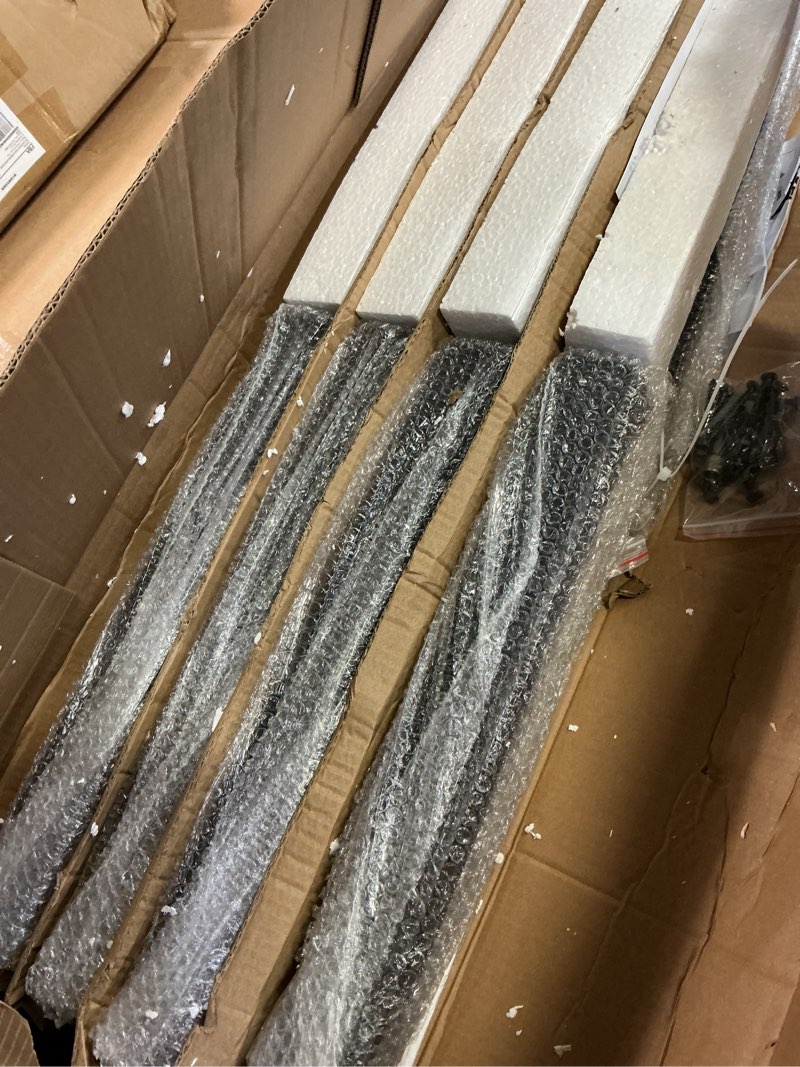 Condition photo showing Good Condition for ironbabe thickened fence post repair stakes, brackets mender for broken 4x4/6x6 wood fence post support (11-gauge, 8 pack/black) as1-8pack 35.18x7.06x9.77" black