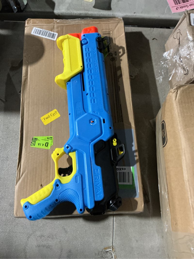 Condition photo showing As Is for nerf rival forerunner xxiii-1200 blaster, 12 round capacity, adjustable sight