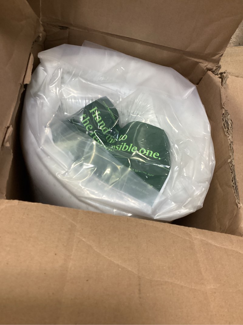 Condition photo showing New/Like New for zinus 6 inch twin green tea memory foam mattress [new version], fiberglass free, medium firm feel, zoned pressure relief, certified safe foams & fabric, mattress in a box white twin 6in small box