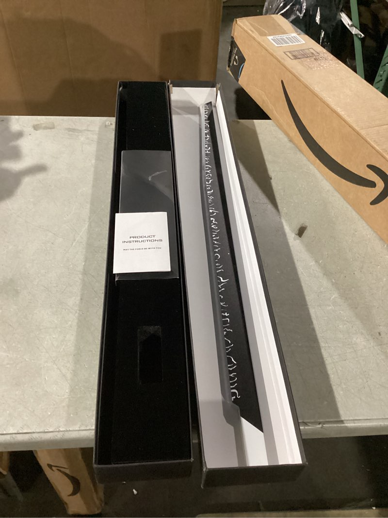 Condition photo showing Good Condition for Darksaber Lightsaber, Dueling Dark Saber Motion Control 39 Sets Sound Effects and 12 Colors Change, Metal Handle Pixel Light Saber for Adults Cosplay Gifts Pixel 39 Sets Sound Effects