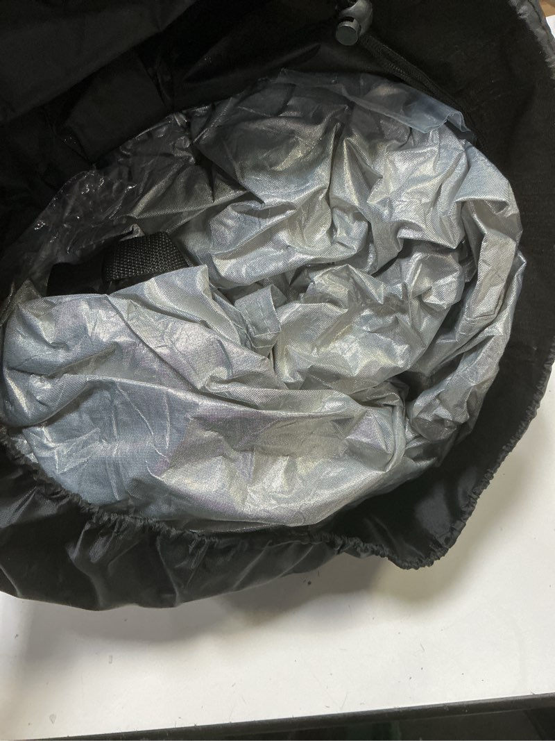 Condition photo showing As Is for ezyshade 10-layer car cover waterproof all weather - see vehicle size-chart - car covers for automobiles & car snow cover - full exterior covers - winter rain sun suv sedan. size a4 (see sizechart) reflective a4 - see vehicle size chart