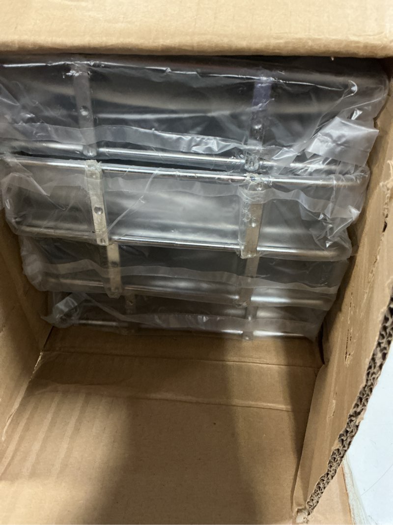 Condition photo showing Good Condition for OCG 4-Tier Pull Out Kitchen Cabinet Spice Rack Holder Shelves (8" W x 21" D), Slide Out Slim Storage Wire Baskets for Storage Organization, Narrow Slide Out Storage for Narrow Space