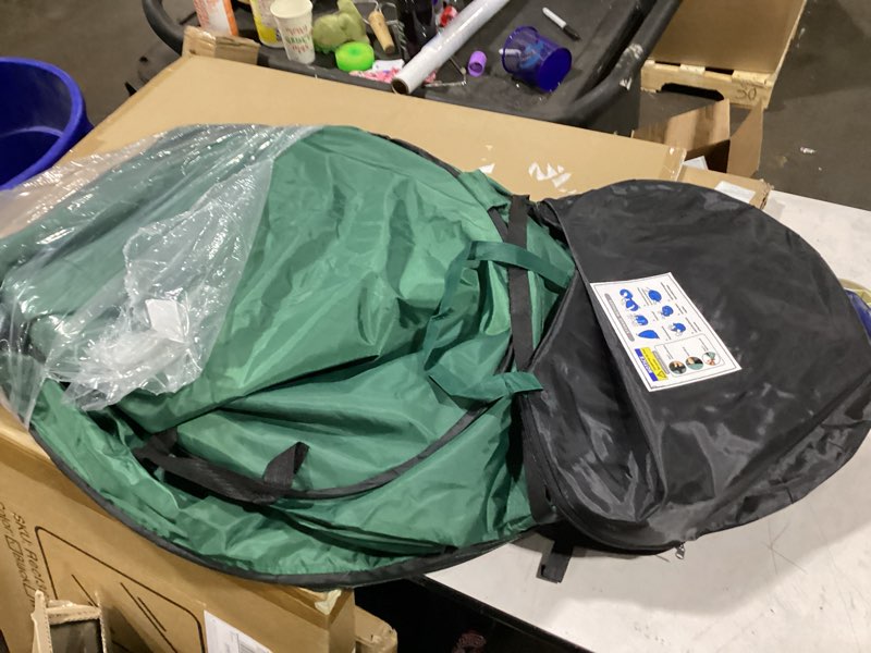 Condition photo showing New/Like New for Upright Christmas Tree Bag 9 Ft Upright Christmas Tree Storage Bag 9 Foot Tree, Christmas Tree Cover for Upright Storage Fit 8 Ft / 9 Ft / 10 Ft, Artificial Christmas Tree Storage Bag Green 9 FT