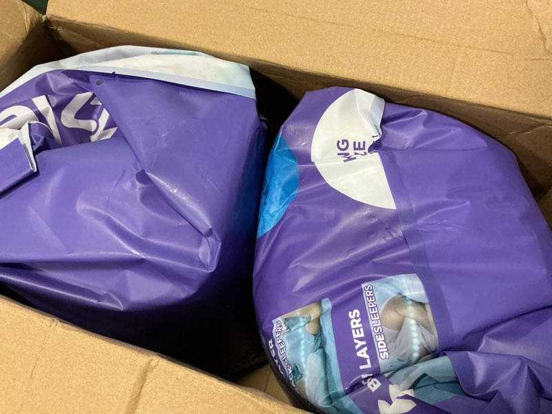 Condition photo showing New/Like New for Nuzzle Cooling Adjustable Pillows for Side Sleepers, Luxury King Size Set of 2 Bed Pillows Hotel Collection - Best Adjust Height Soft Firm Pillows for Back, Stomach and Side Sleepers King SIze (Set of 2) White