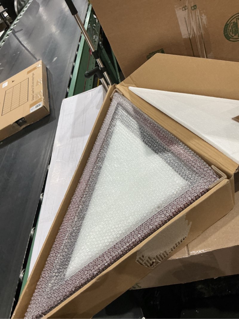Condition photo showing New/Like New for glass front flag display case for burial flag - wall mounted 9.5 x 5 feet flag box for american veteran flag and folded flag display - ideal for honoring military service (mahogany)