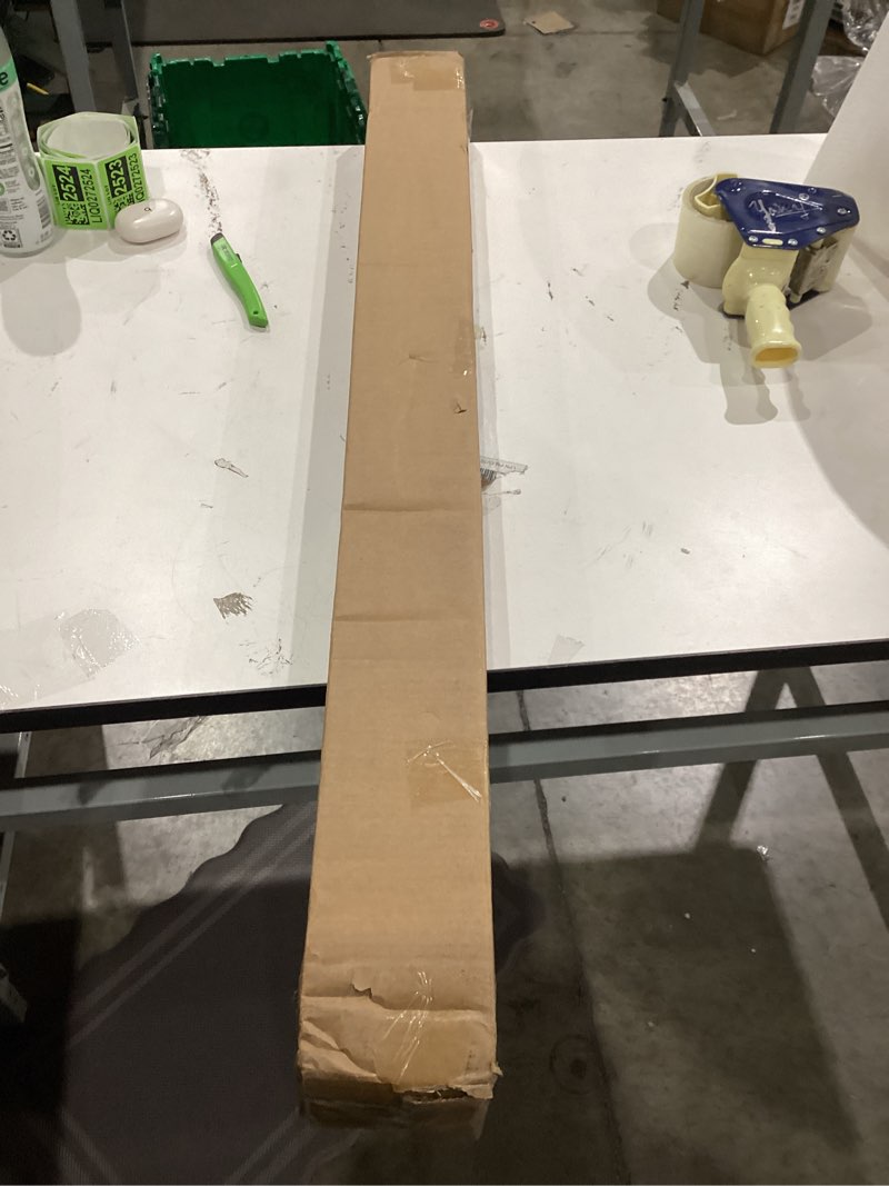 Condition photo showing As Is for Stainless steel curtain rod