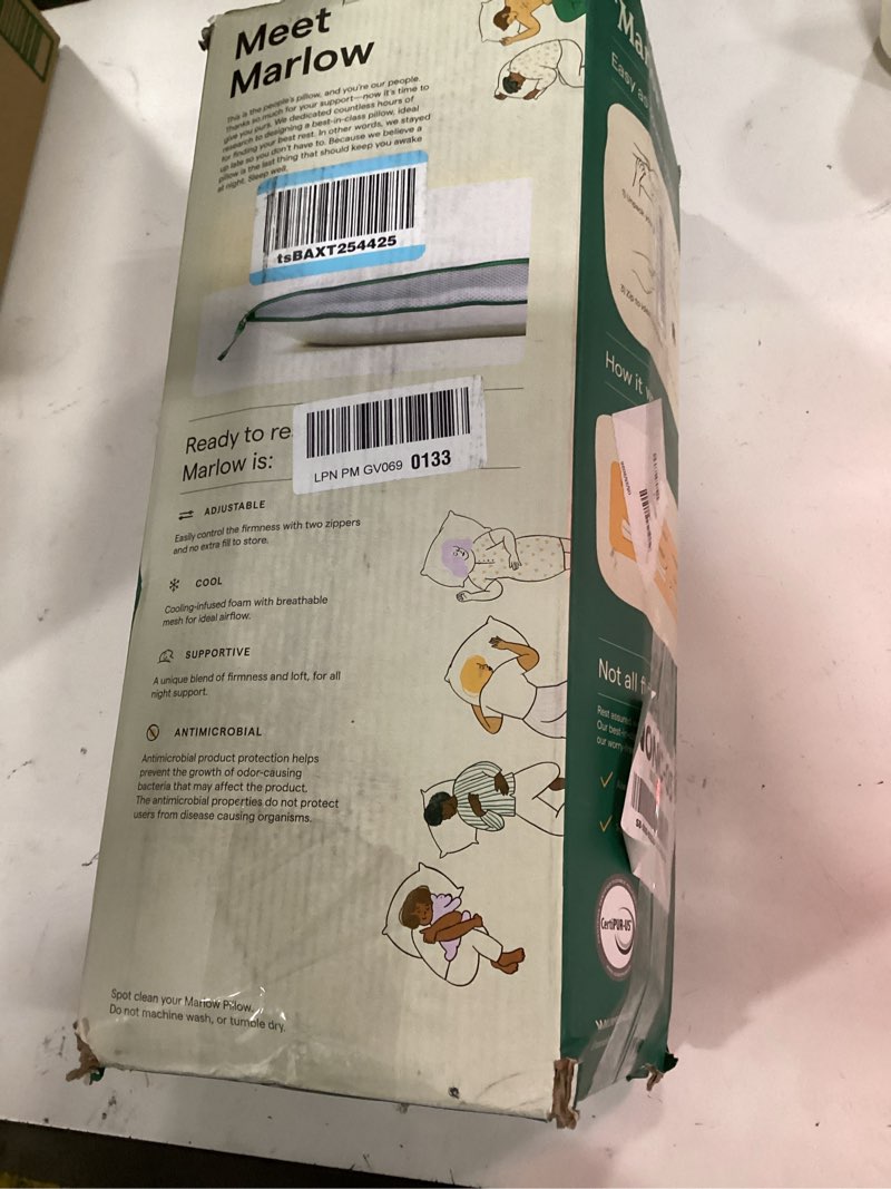 Condition photo showing New/Like New for marlow adjustable memory foam pillow king (pack of 1)