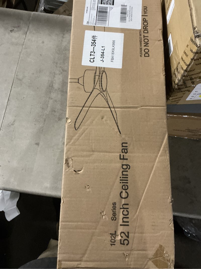 Condition photo showing Good Condition for Ceiling Fans with Lights, Ceiling Fans with Lights and Remote Control, 52 inch Modern Smart White and Gold Ceiling Fan, Outdoor Ceiling Fans for Patios 3 Blade Bedroom Farmhouse?White? Gold White 52 INCH