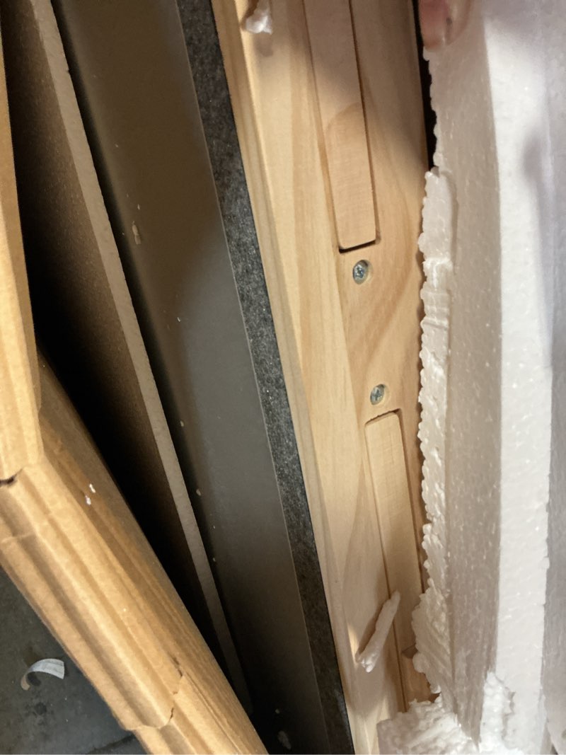 Condition photo showing As Is for 1500 Piece Jigsaw Puzzle Table with Drawers - 34” X 25” - Wooden Puzzle Table with Cover | 3-Tilting-Angle Adjustable & 4 Drawers - Portable and Felted Anti-Slip Surface