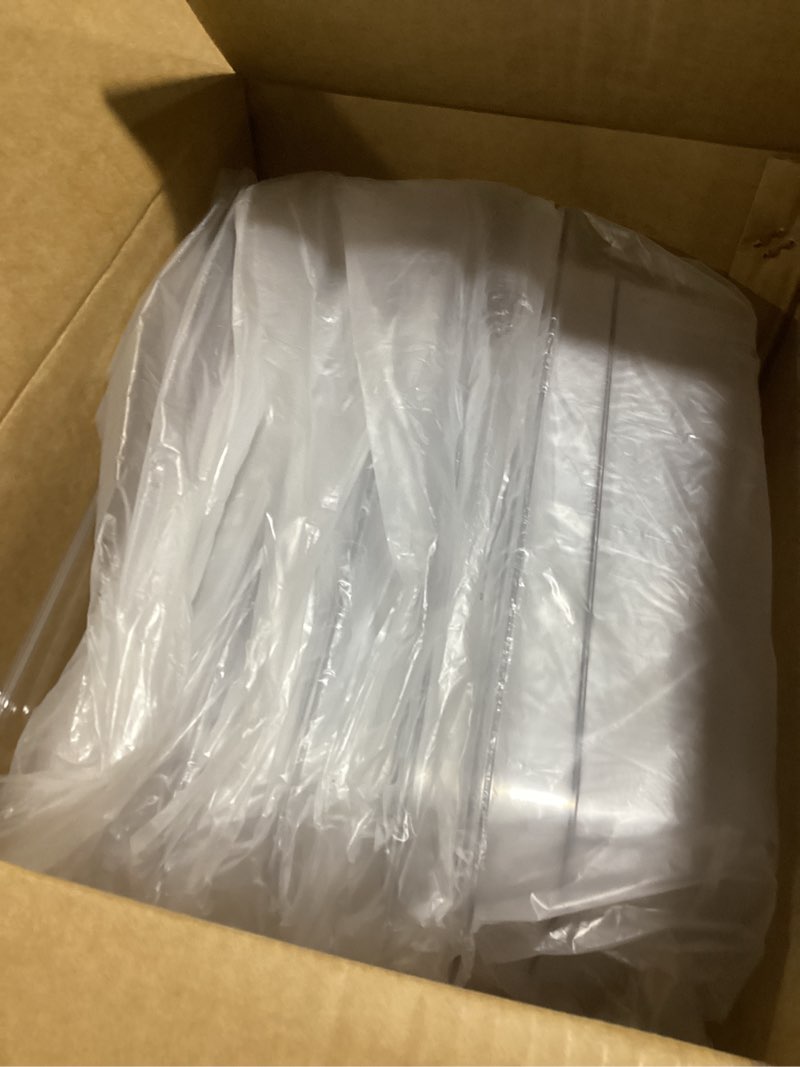 Condition photo showing Good Condition for eggkitpo 6-pack 1/3 size food pan 4 inch deep bpa free polycarbonate food storage containers for kitchen stackable clear hotel pan for buffet party supplies freezer safe 1/3 size 4" deep
