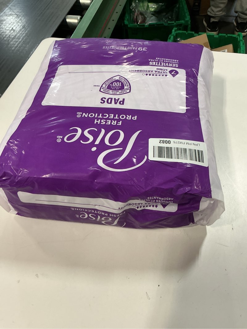 Condition photo showing New/Like New for 1 pack Poise Incontinence & Postpartum Pads for Bladder Leaks, 7 Drop Ultra Absorbency, Long Length, 78 Count, Packaging May Vary Long 78