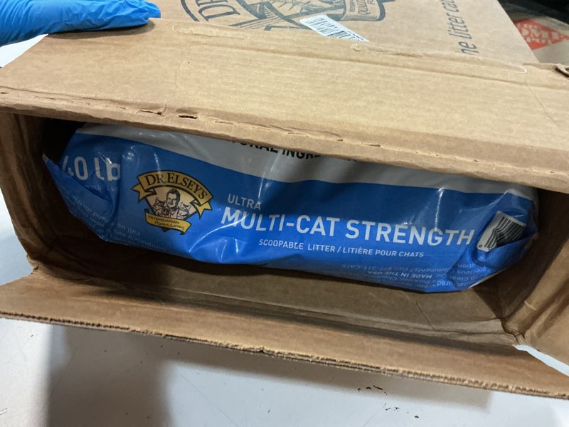 Condition photo showing New/Like New for dr. elsey's ultra unscented clumping clay cat litter 40 lb. bag