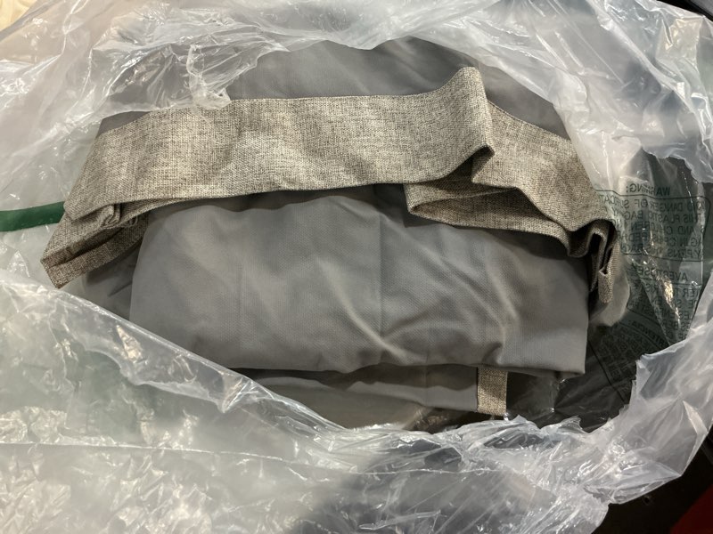Condition photo showing Good Condition for 100% blackout shield linen pinch pleated curtains, blackout curtains 96 inch long 2 panel set, pleated drapes with hooks for bedroom & living room, 40" w x 96" l, dark faux linen dark faux linen 40"w x 96"l (pack of 2)