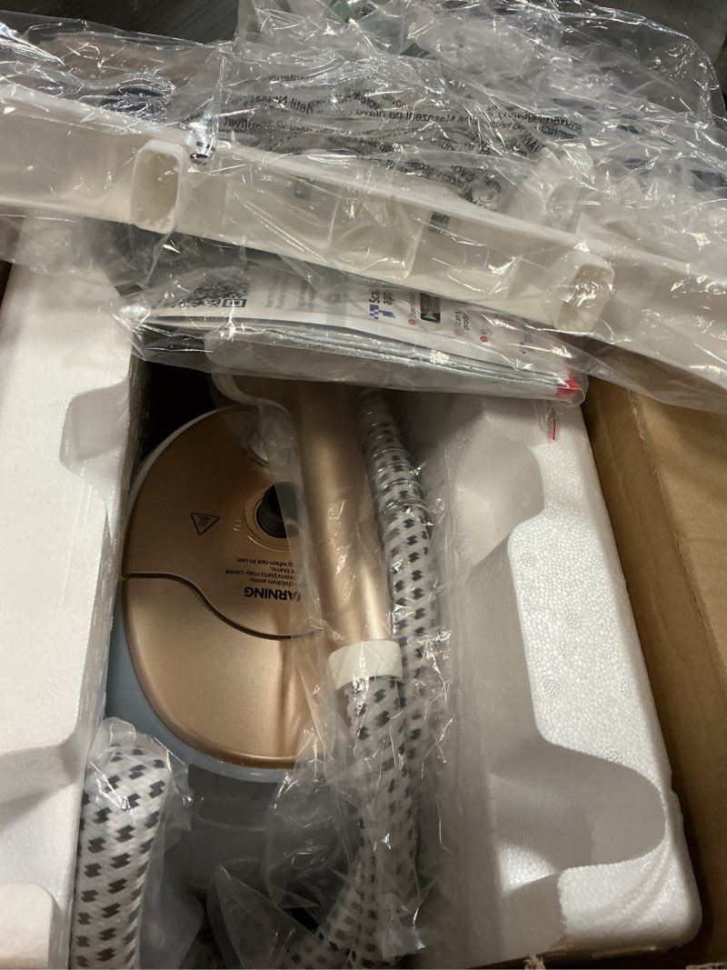 Condition photo showing Good Condition for HAPAIS Steamer for Clothes,1800W Standing Garment Steamer with 30s Fast Heat,2L Tank for 1 Hour,Professional Clothes Steamers for 10 Fabric Modes,2-in-1 Flat & Hanging Ironing Gold